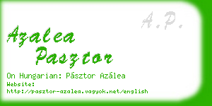 azalea pasztor business card
